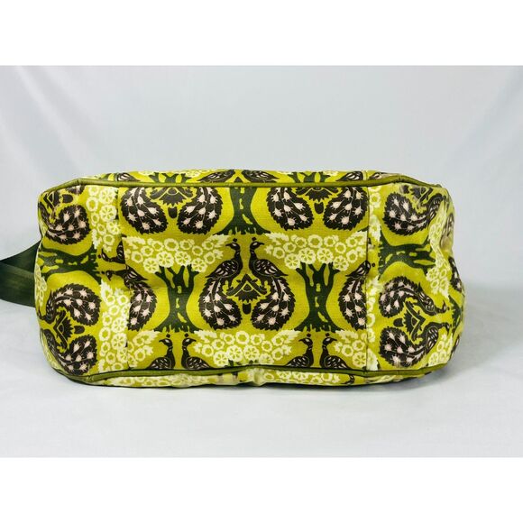 Petunia Pickle Bottom Lime Green Peacock Water Resistant Diaper Bag Shoulder - Picture 6 of 14